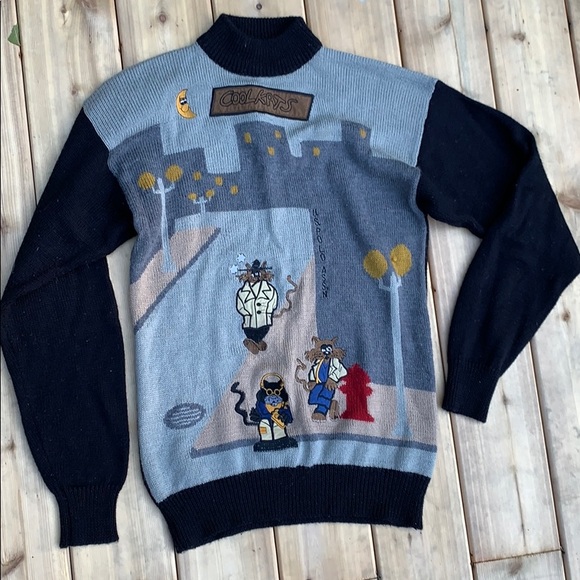 Vintage sweater cool cats U.S polo assn